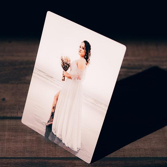 5x7 Metal Print (White)