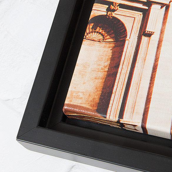 Floating Framed Gallery Wrap Closeup